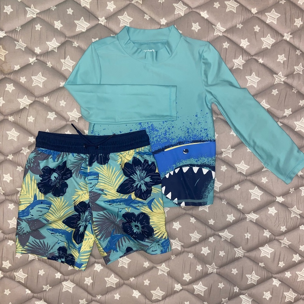 Carters 4T Swim Set